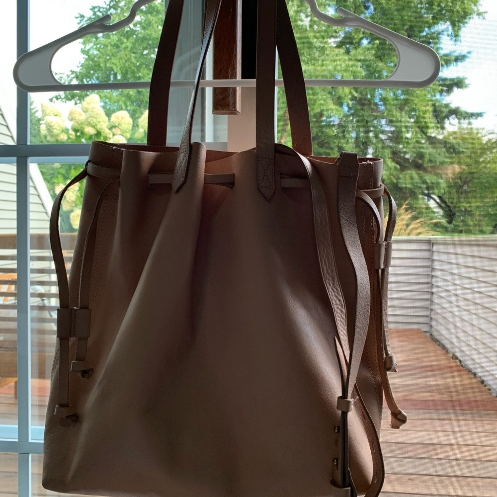 Pink hobo bag